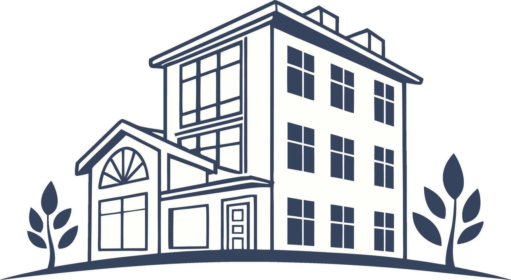 Simple Home Illustration vector