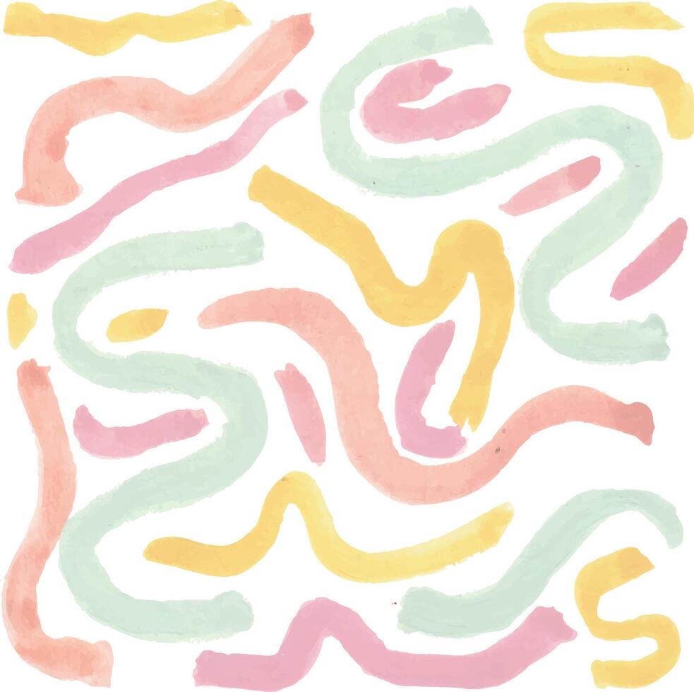 a colorful abstract pattern with lines and curves vector