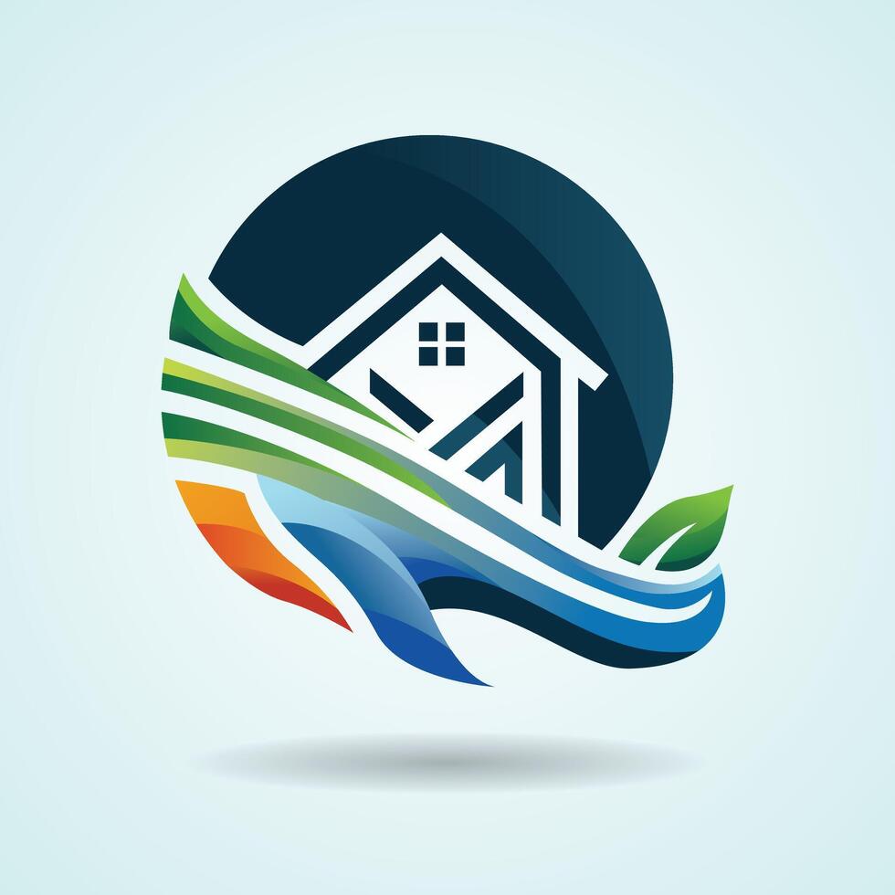 Creative home logo design images vector