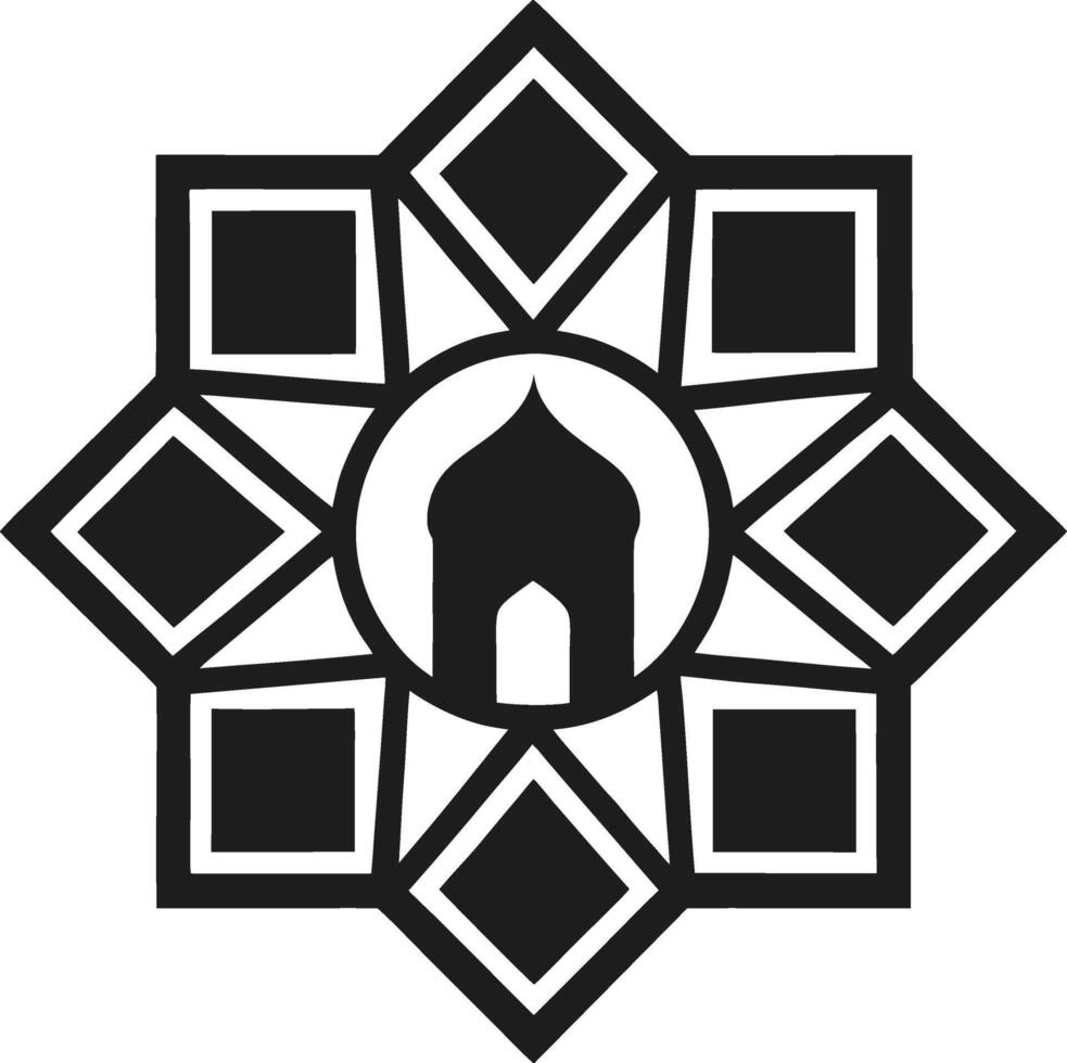Silhouette Islamic Geometric Pattern vector