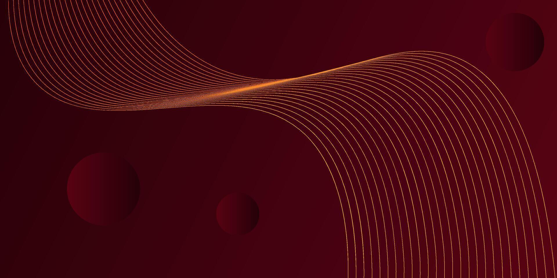 Abstract dark red background with bright wave lines texture. illustration for presentation design with modern futuristic technology and corporate concept. vector