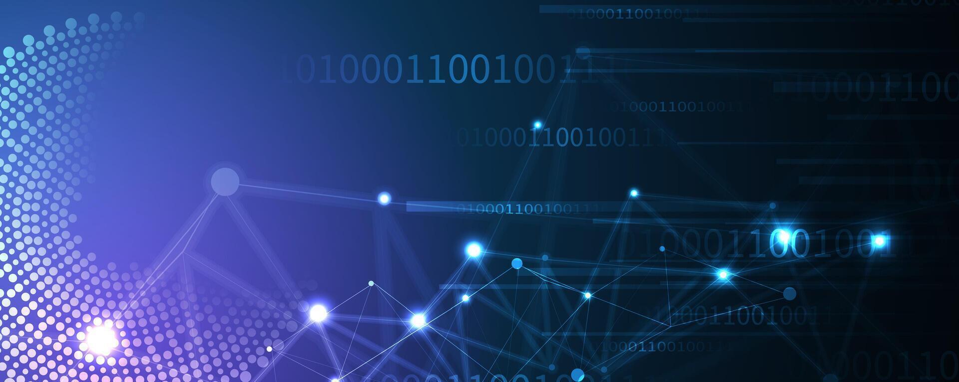 a digital plexus background with many lines and dots vector