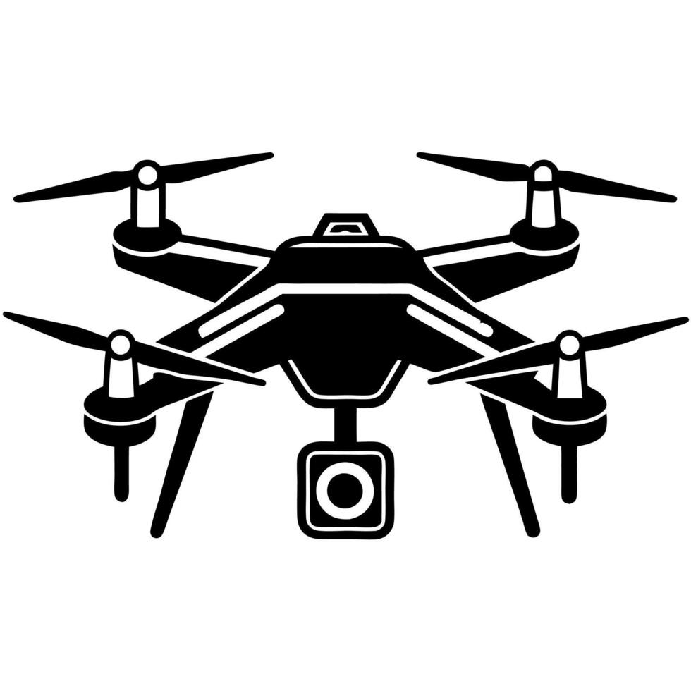 Drone isolated on white vector