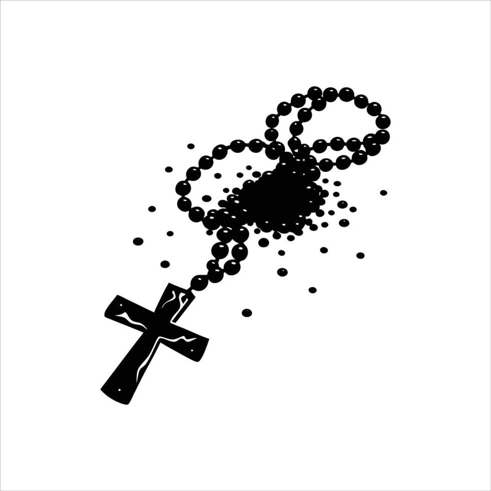 Rosary Icons Logos, Symbols vector