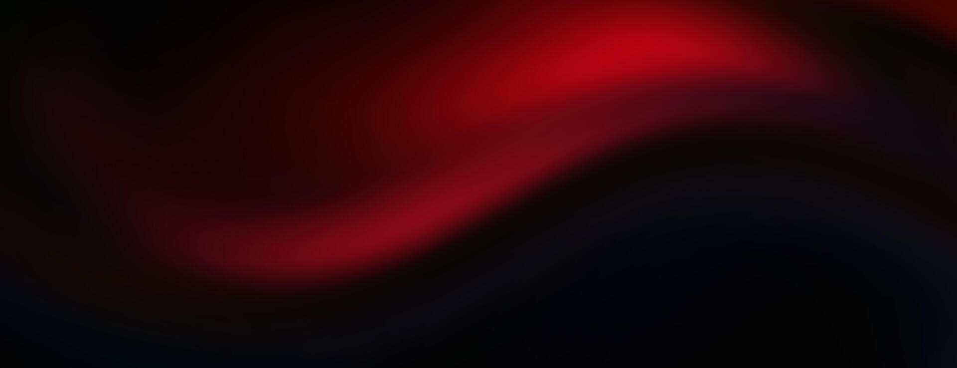Abstract background with a flowing red and black gradient. vector