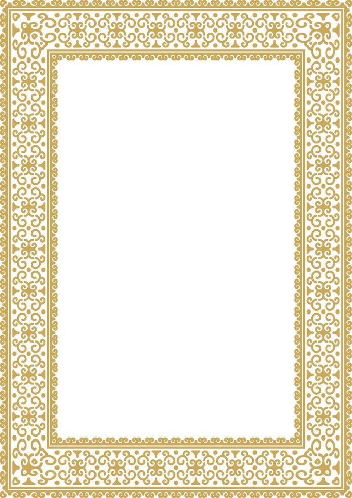 Classic Gold Ornament Frame Design. vector