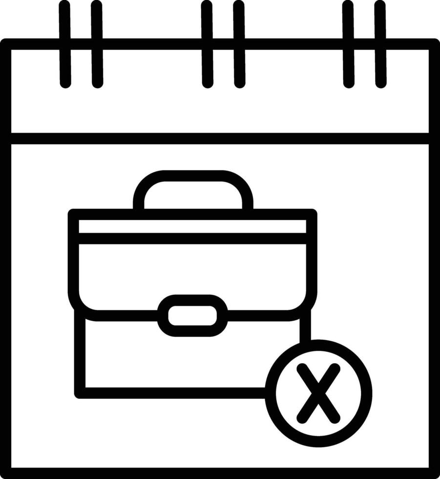 Unplanned Illustration Icon vector