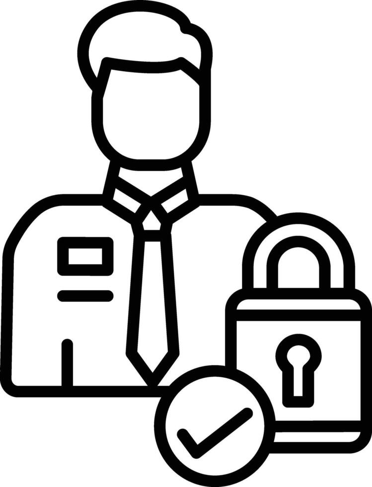 Permissions Illustration Icon vector