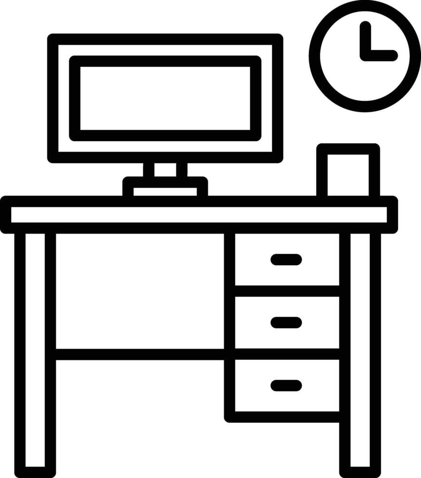 Workspace Setup Illustration Icon vector
