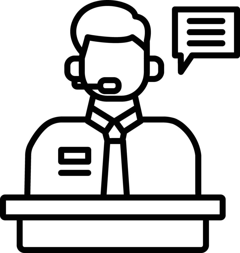 Help Center Illustration Icon vector