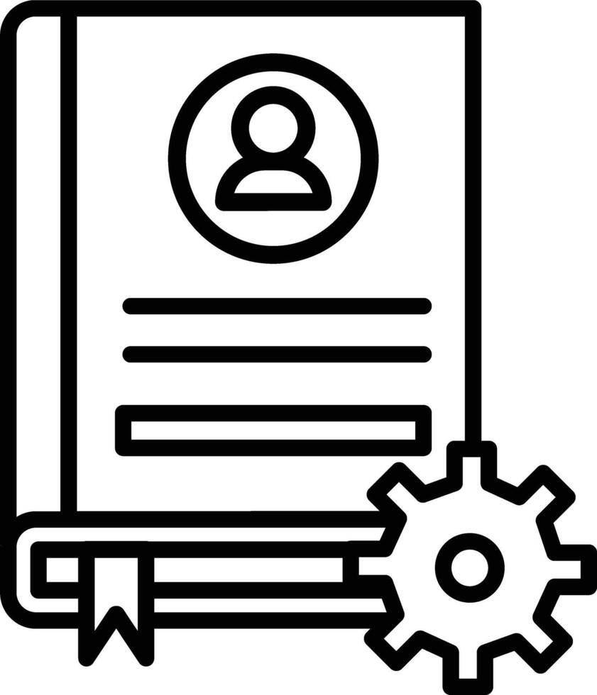 User Manual Illustration Icon vector