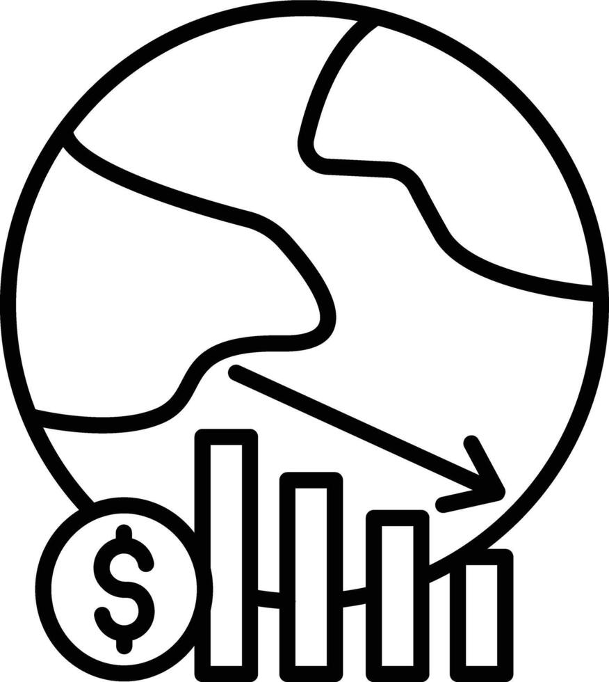 Crisis Illustration Icon vector