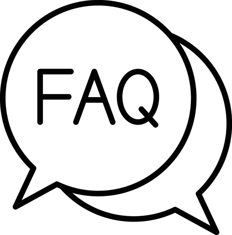 FAQ Illustration Icon vector