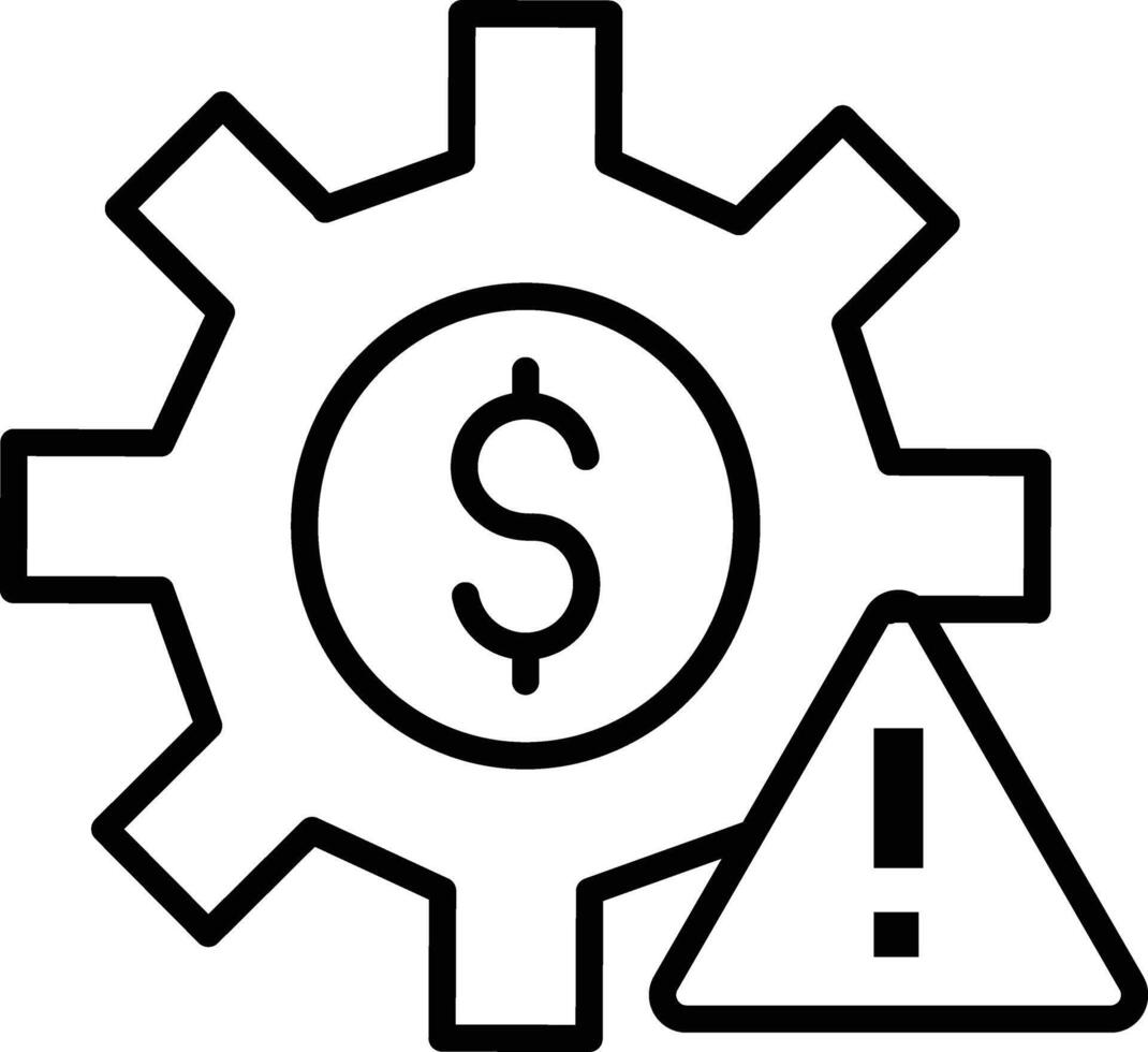 Risk Management Illustration Icon vector