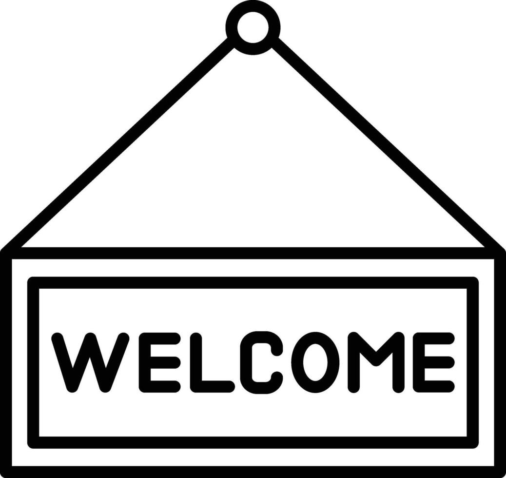 Welcome Illustration Icon vector