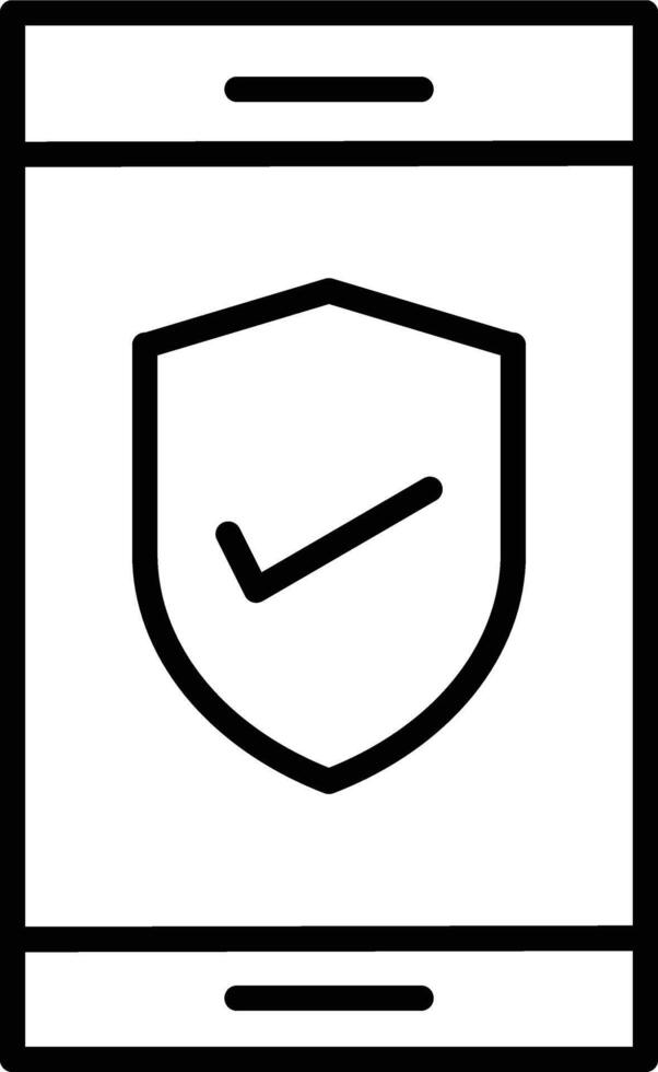 Phone Verification Illustration Icon vector