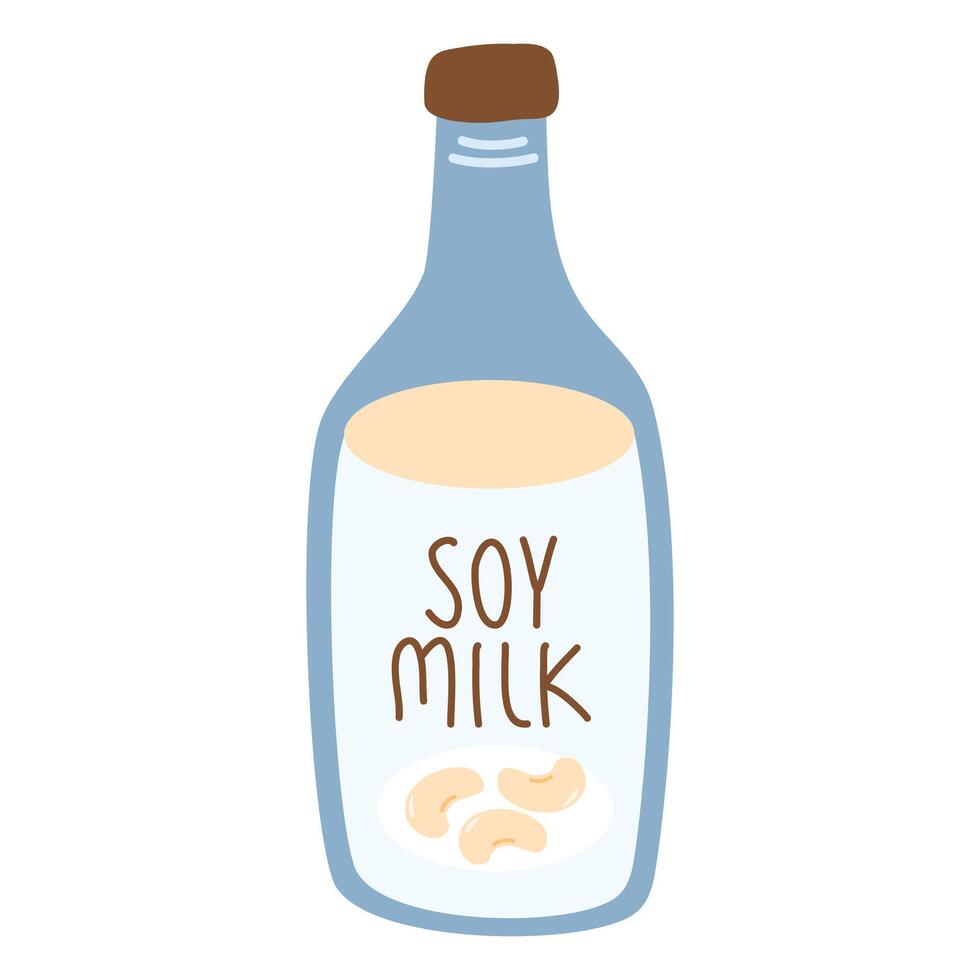 Chinese Soy Milk Hand-drawn Style vector
