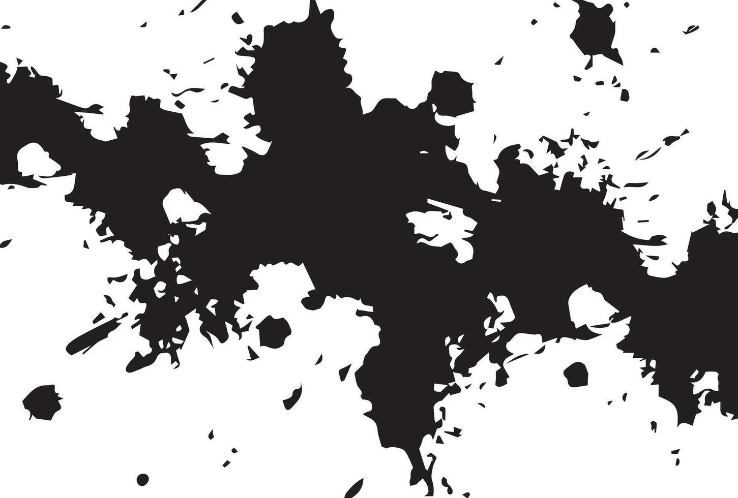 Black ink splatter grunge texture. vector