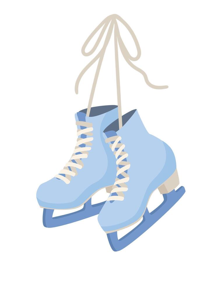 ice skates. figure skating and ice skating concept vector