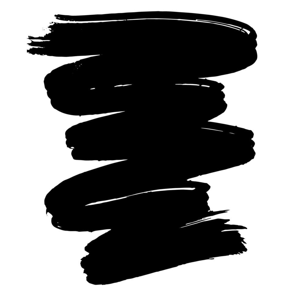 Hand Drawn Painted Brush Grunge Stroke Banner for Text Boxes vector