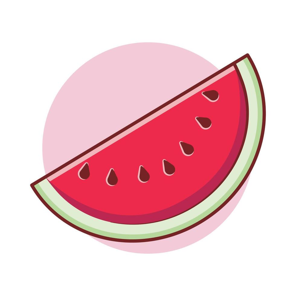 illustration of sweet watermelon slices vector