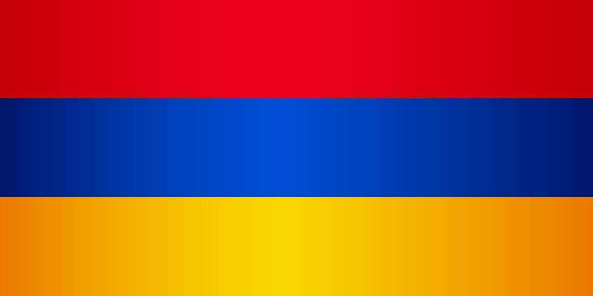 National Flag of the Republic of Armenia vector