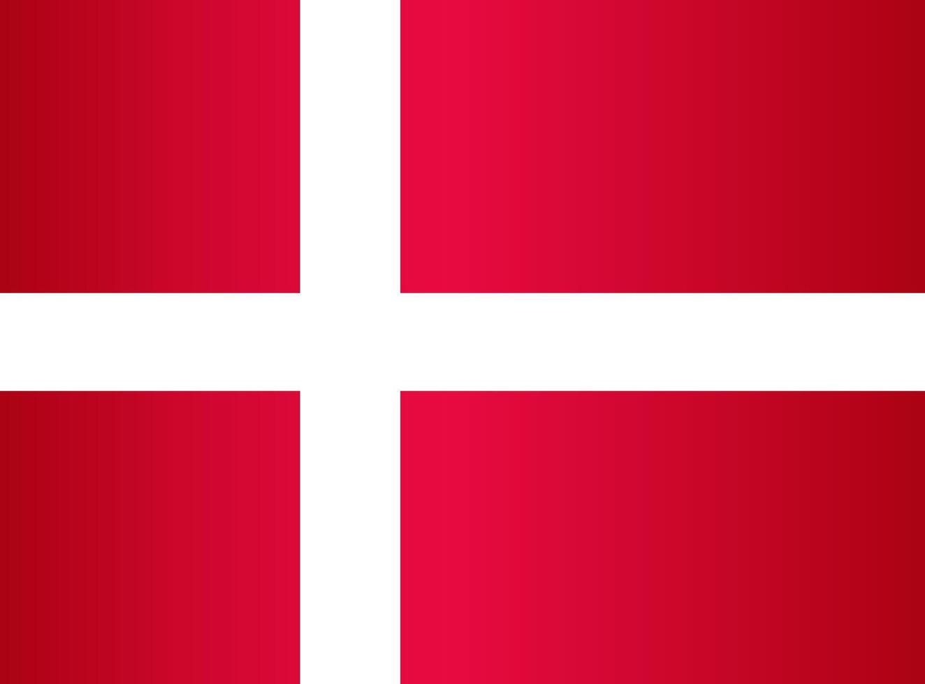 National Flag of the Kingdom of Denmark vector