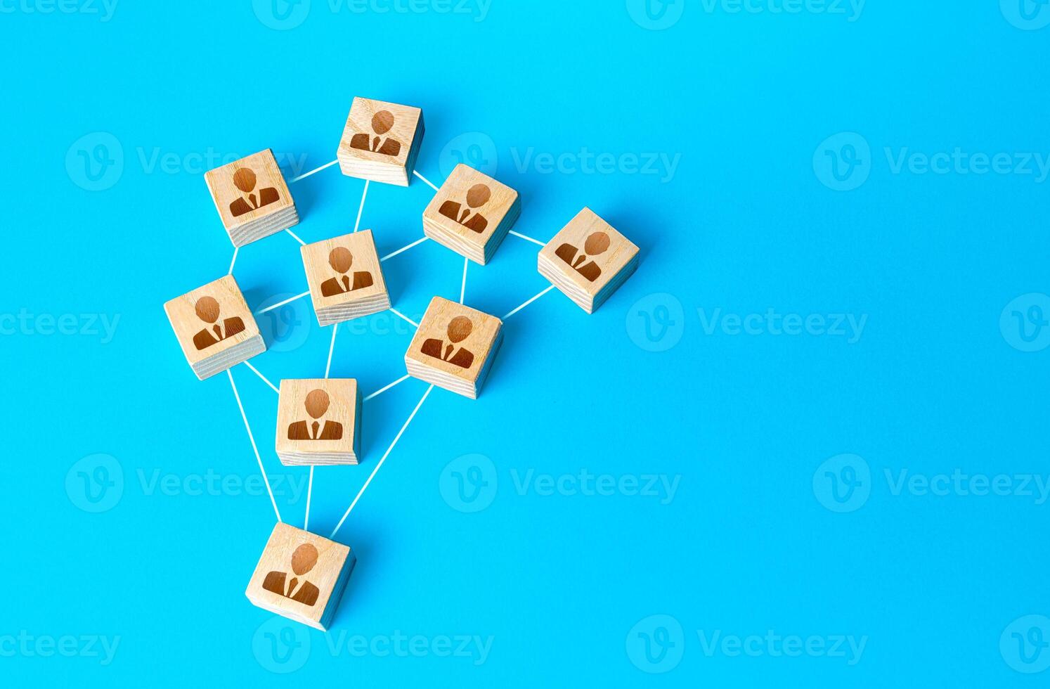 People connected by lines. Communication with clients and business partners. Social connections, business relationships. Communicate effectively with customers. Assistance and support. Feedback photo