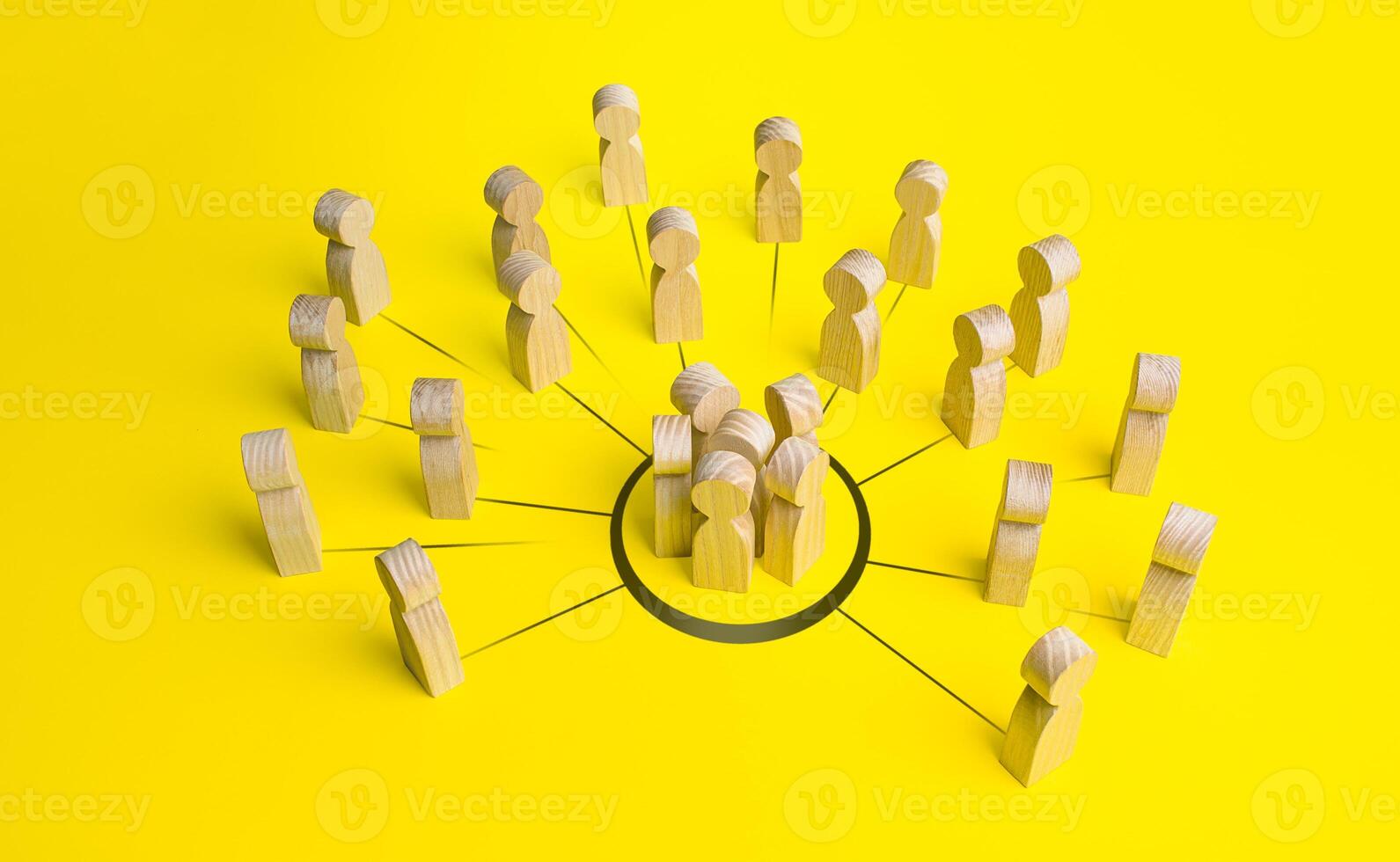 People gather in a group. Engaging the public and creating an organized community. Political movement, volunteering, social organizations, activists. Collaboration and cooperation. Growth, expansion photo