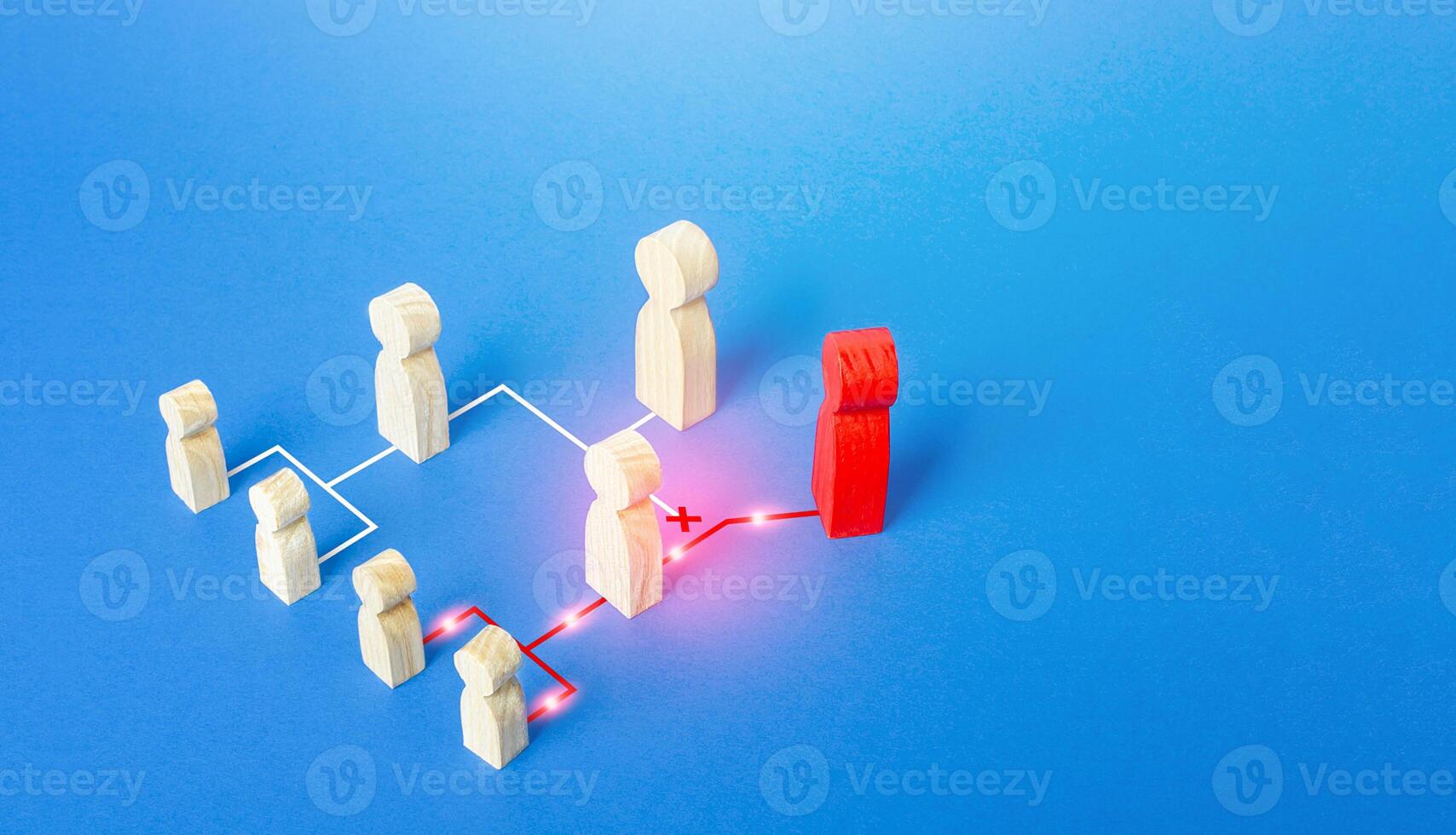 Enemy opponent takes control of company. Unfair competition. Corporate takeover by changing legal owner. Illegal raider seizure of business. Destruction of the integrity of the company and workflow. photo