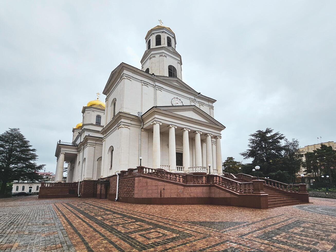 Russia. Crimea. Simferopol - October 19, 2024 - Alexander Nevsky Cathedral in Simferopol, the city center photo