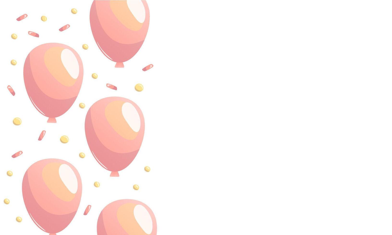 A playful design featuring vibrant red and yellow balloons on a white background. Perfect for creating festive greeting cards, cheerful banners, or party invitations. vector