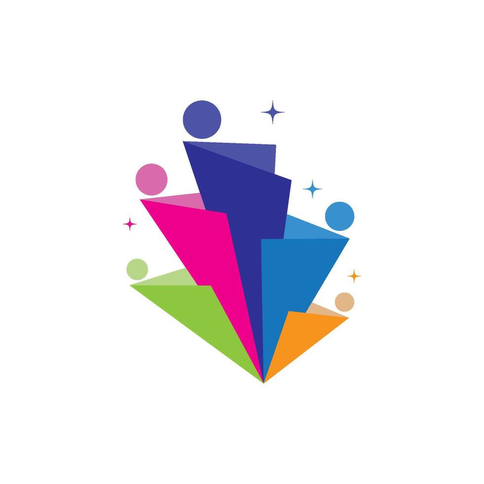 Adoption and community care template design vector