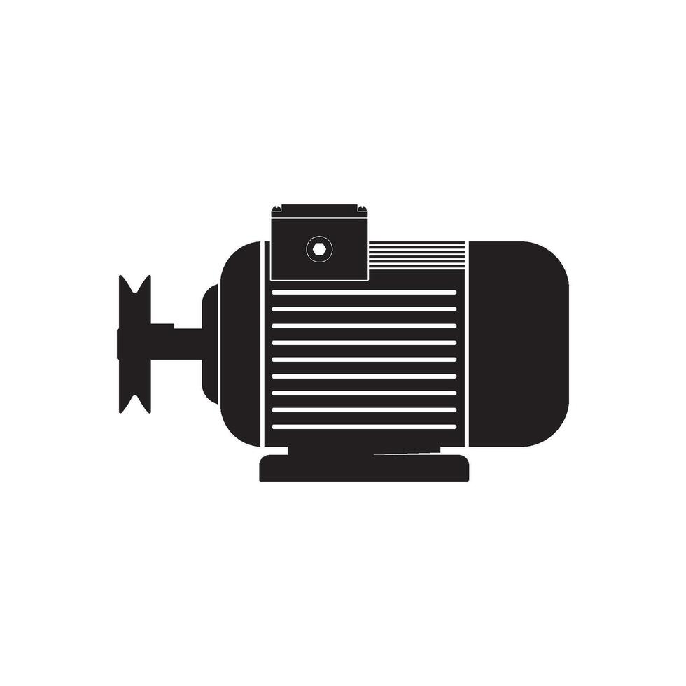Electric motor icon illustration logo template vector