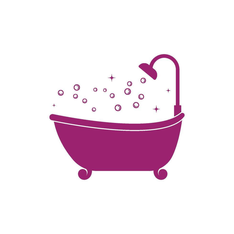 Bathtub logo Template Illustration design vector