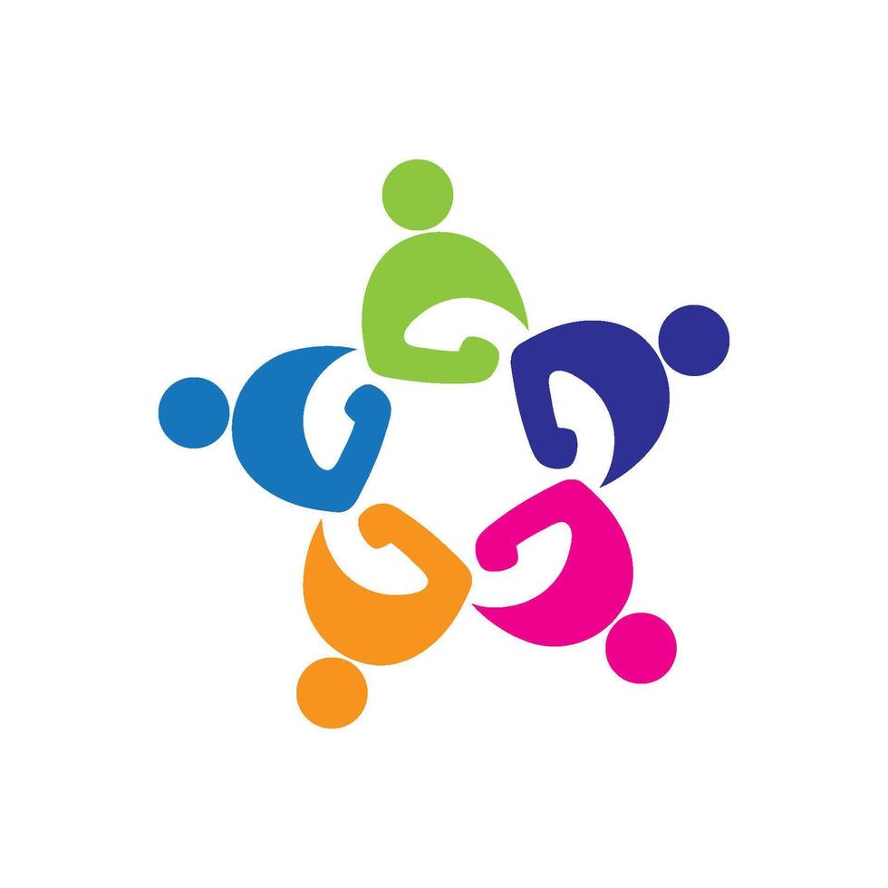 Adoption and community care Logo design vector