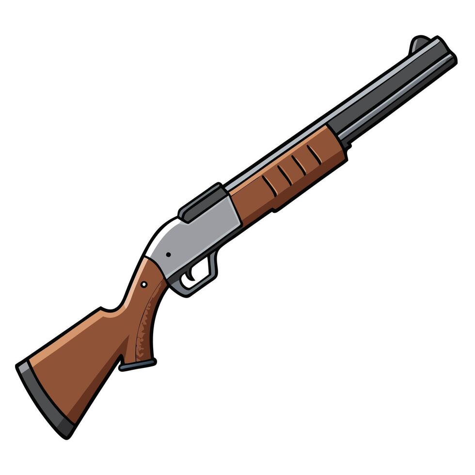 Benelli M4 Firearm Drawing vector