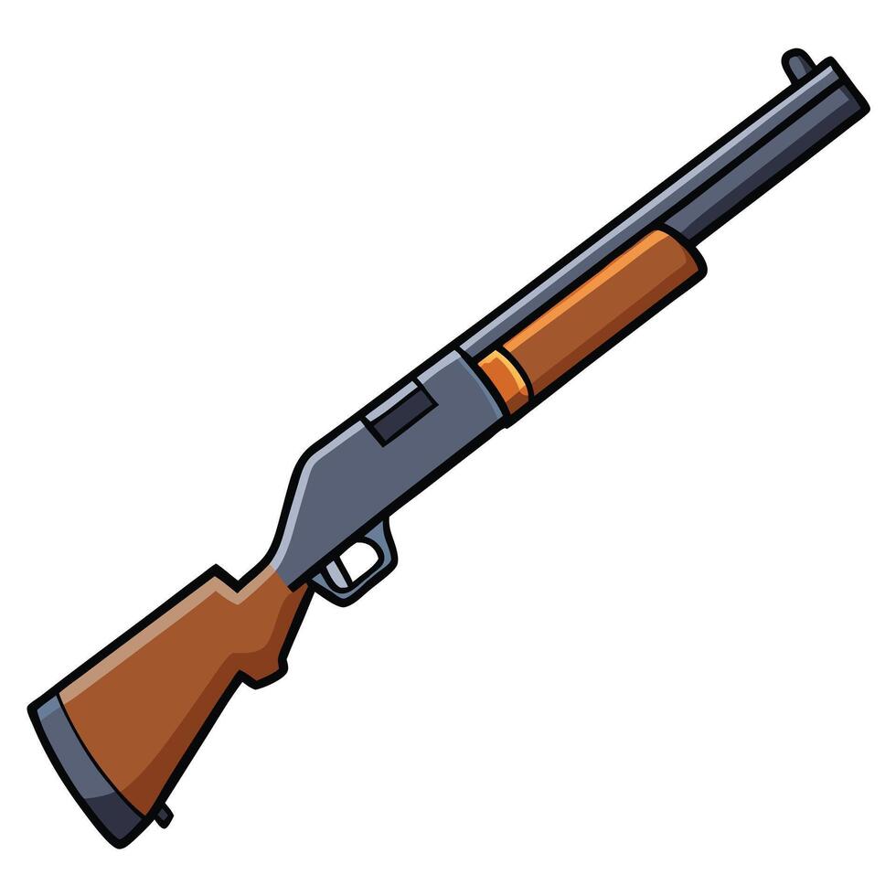 Benelli M4 Firearm Design vector