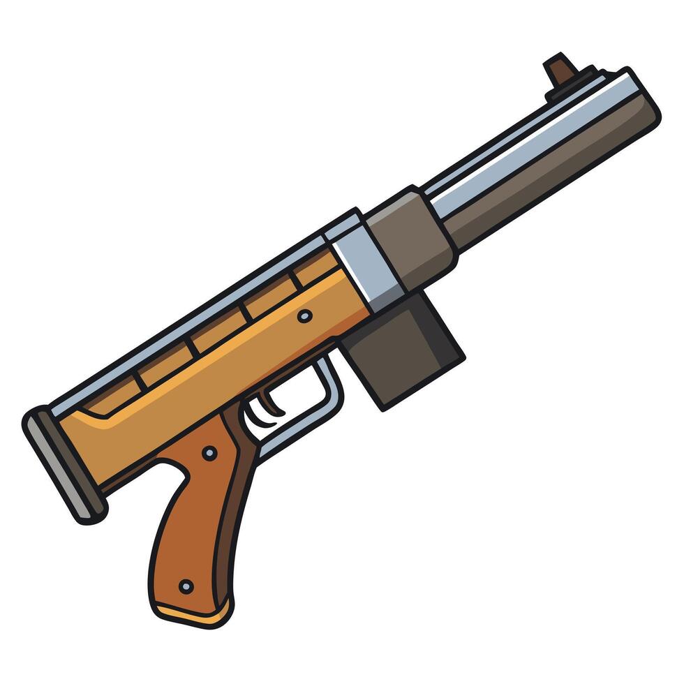 Beretta 1301 Shotgun Line Art Design vector