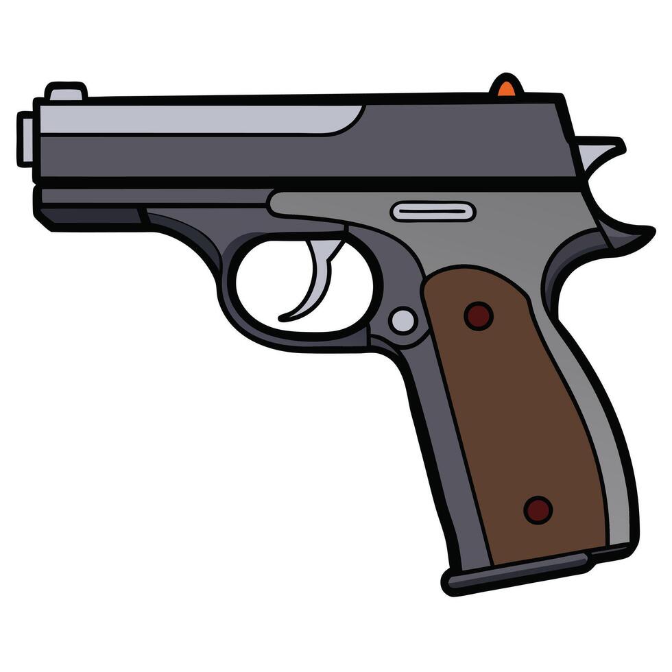 CZ-75 Handgun Art vector