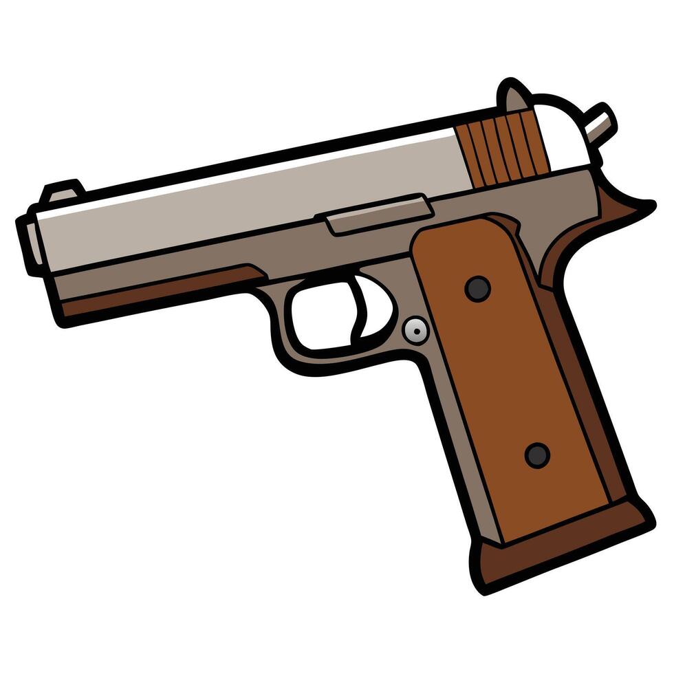 Colt 1911 Pistol Graphic vector