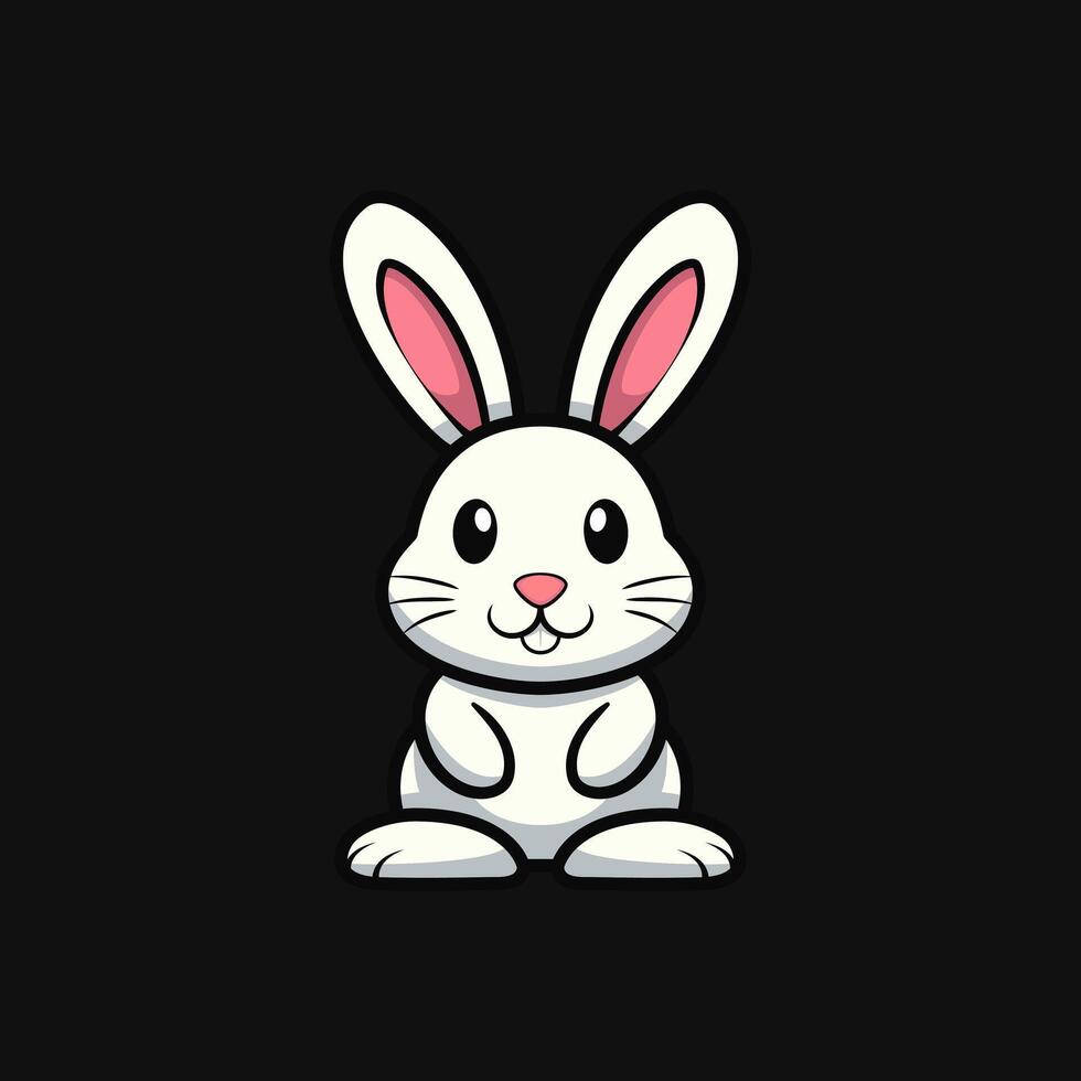 Adorable Cartoon Bunny vector