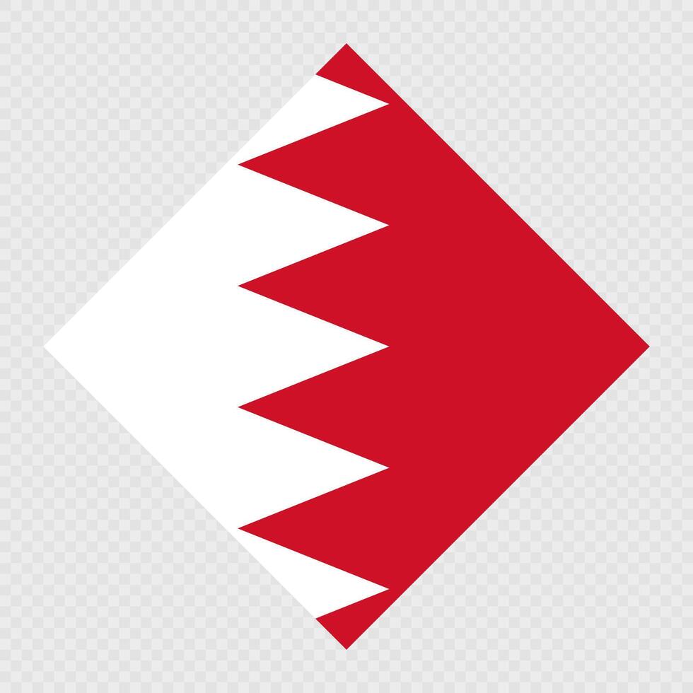 Bahrain flag, official colors. illustration. vector