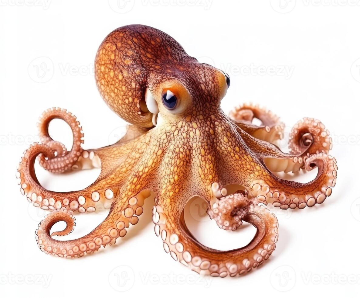 Colorful octopus displaying intricate patterns while perched on a surface in natural lighting photo
