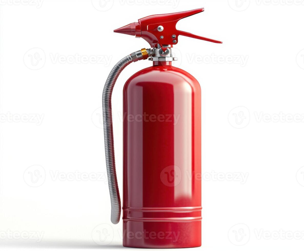 Safety equipment displayed in an indoor setting ready for fire emergencies photo