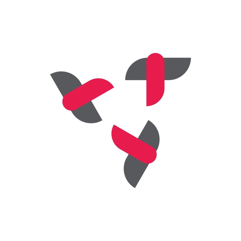 Line and Triangle Logo Template Icon elegant vector