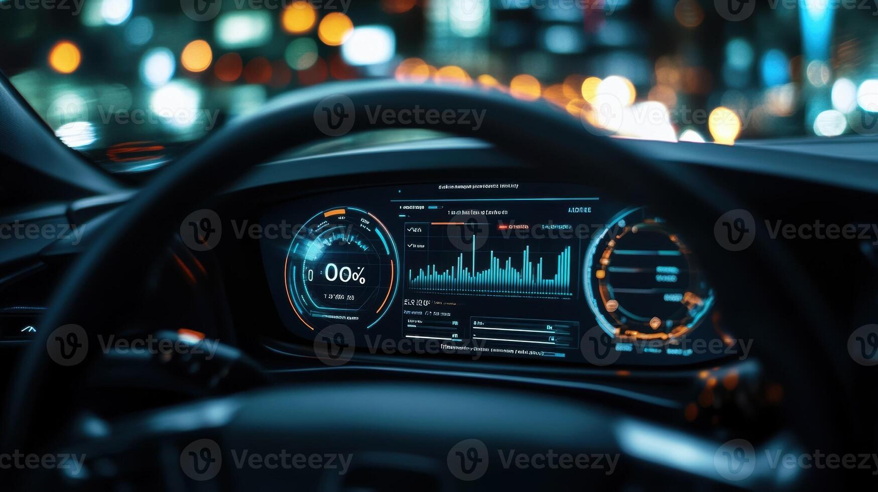 Closeup of a digital dashboard b with realtime data analytics displaying metrics on production speed and inventory levels exemplifying the responsiveness to changing customer preferences photo