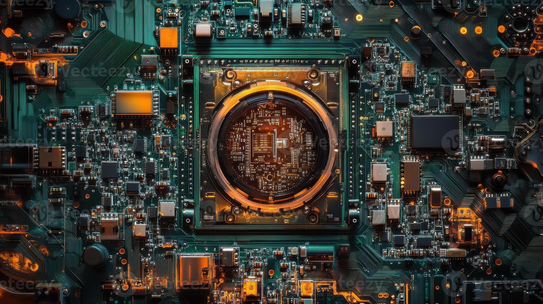 Zoomedin imagery of a specialized soldering station revealing the intricate details of interchangeable soldering tips and wiring systems used for electronic assembly photo