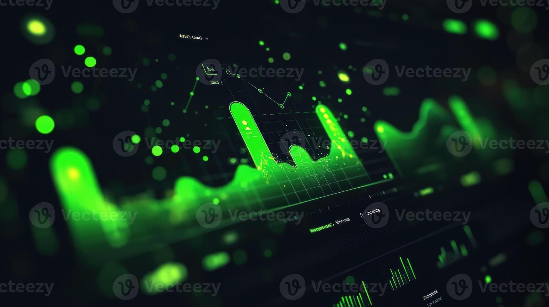 A detailed snapshot of sustainability tracking tools on a digital dashboard showcasing green progress bars that illustrate the reduction of resource consumption and waste outputs photo