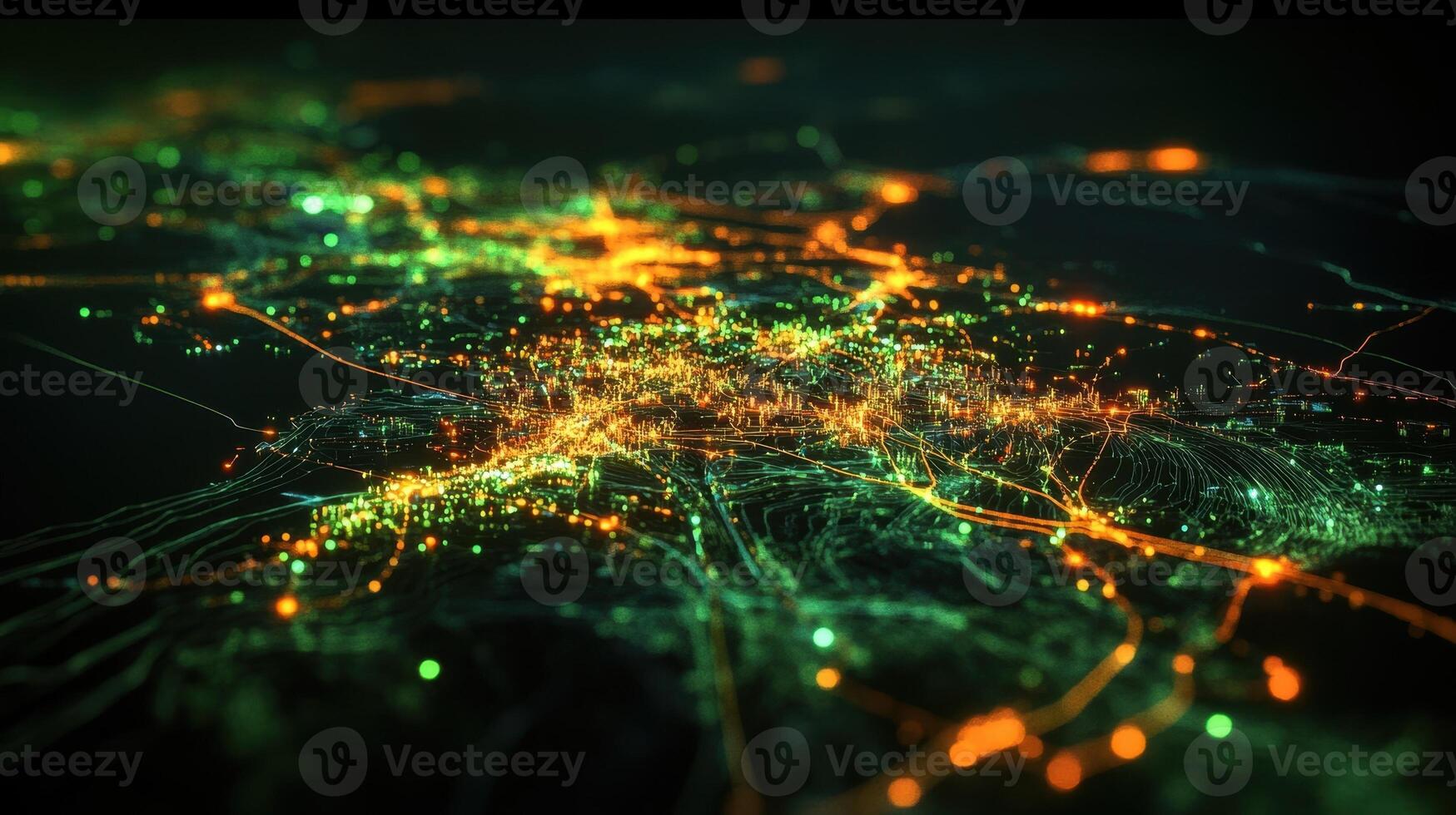 An image displaying an interactive digital map of supply chain routes with operators pointing out adjustments needed in real time emphasizing the reactivity of the microfactory to loca photo